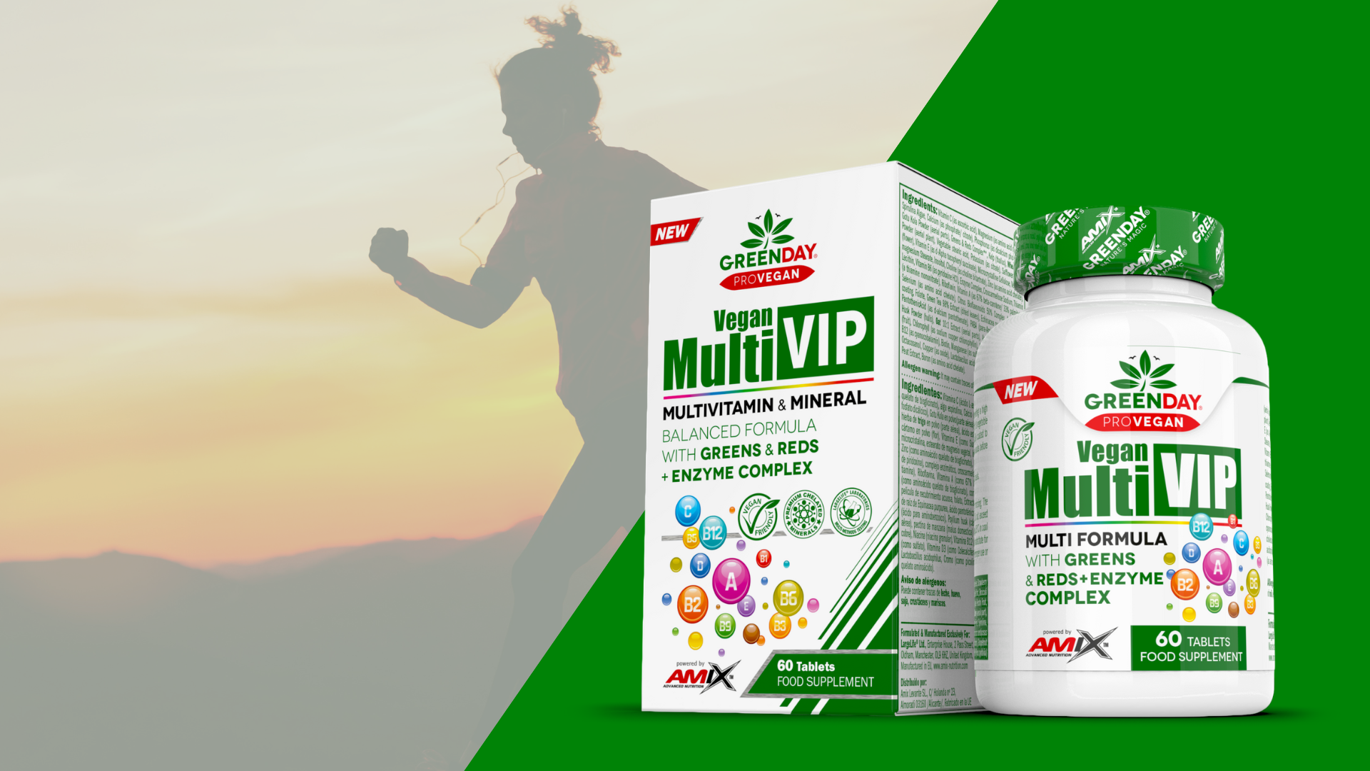 Greenday® Vegan MultiVIP: Nuevo multivitamínico vegano de AMIX