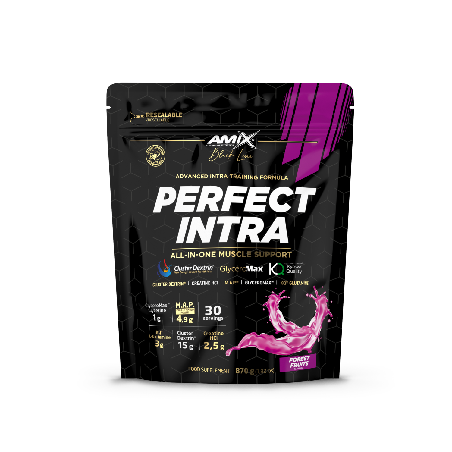 AMIX™ Perfect Intra 870 gr various flavors: intra-workout