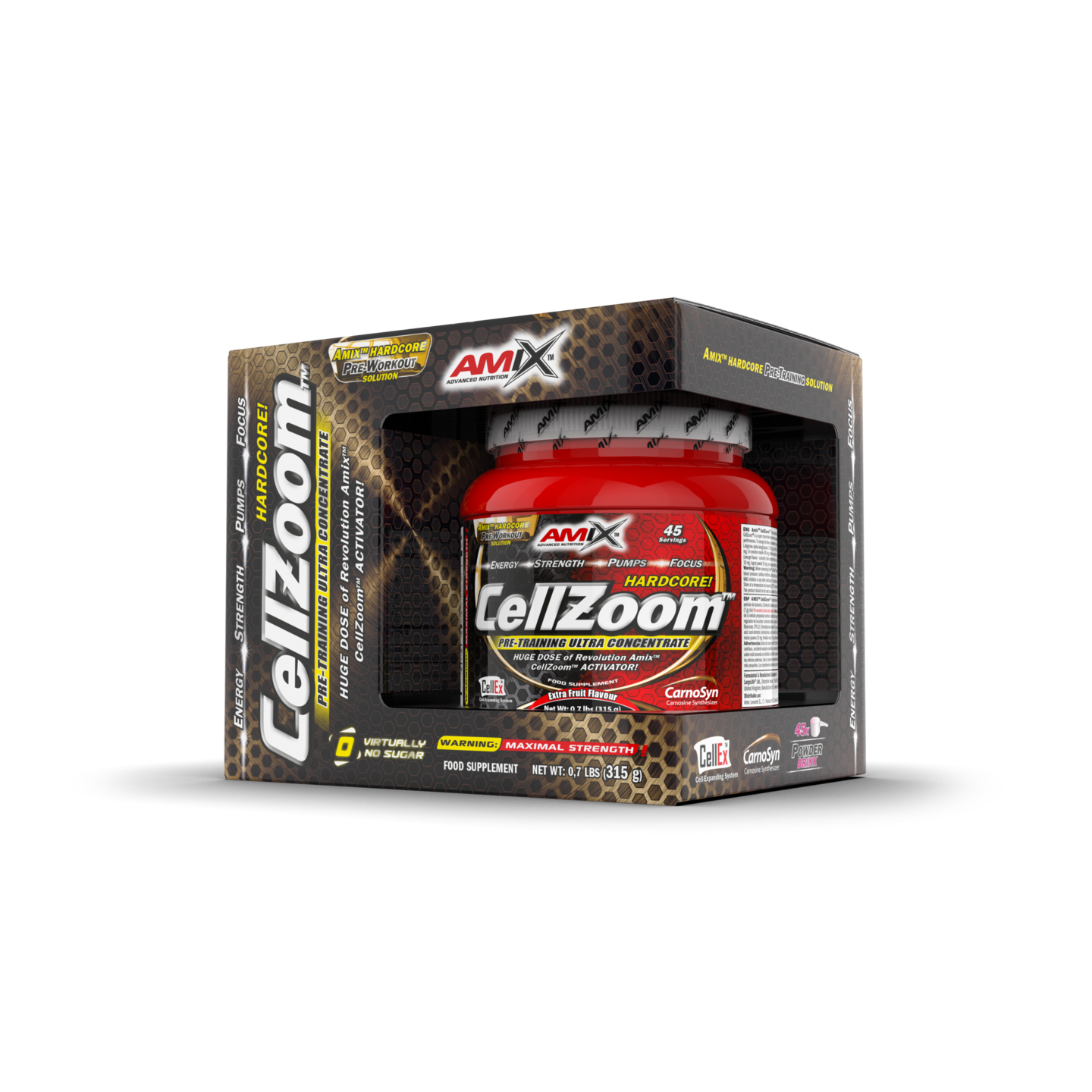 AMIX™ CellZoom™ : concentrated pre-workout with caffeine
