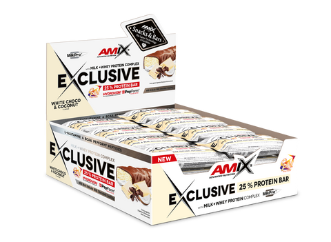 EXCLUSIVE PROTEIN BAR 24*40 GR Chocolate Blanco-Coco