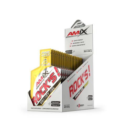 ROCK'S GEL SIN CAFEINA Piña 20*32 gr