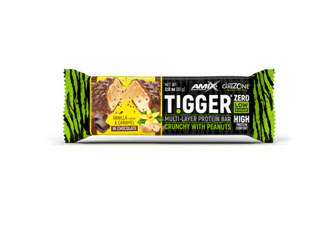 UD.TIGGER ZERO PROTEIN BAR 60GR Vainilla-Caramelo