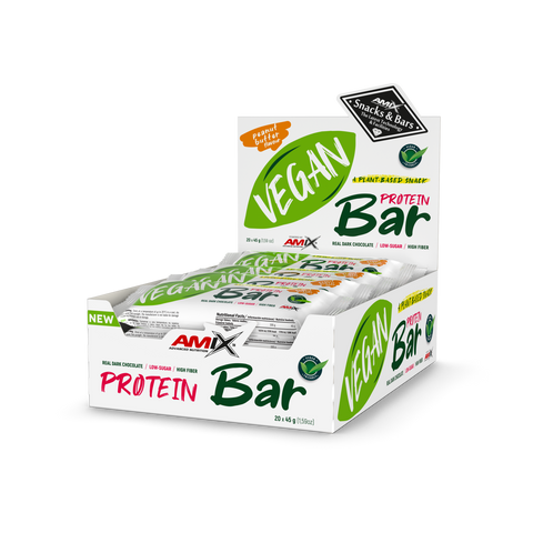 VEGAN PROTEIN BAR 20*45 GR Crema de cacahuete