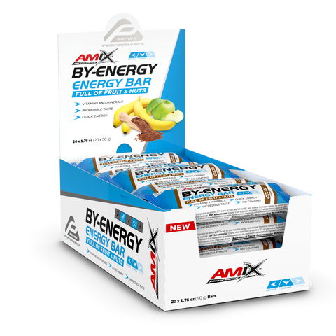 Barritas Energéticas By-Energy - Amix Performance (2) & BY-ENERGY BARS 20*50 GR Cacao