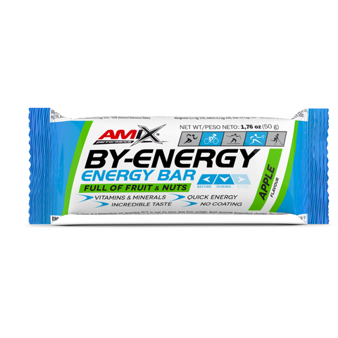 Barritas Energéticas By-Energy - Amix Performance (3) & UD. BY-ENERGY BARS 50 GR Manzana