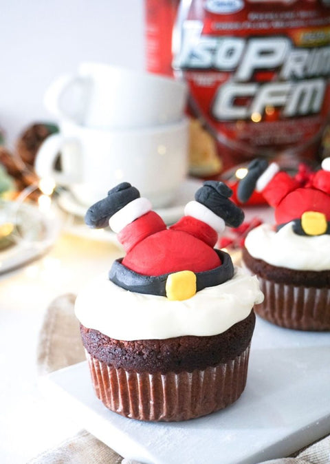 santa cupcakes