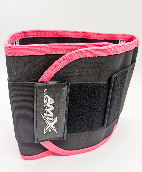FAJA AMIX Color Rosa-Negro Talla S & FAJA AMIX Color Rosa-Negro Talla M