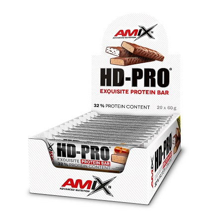 HD-PRO PROTEIN BAR 20*60 GR Cookies&cream & HD-PRO PROTEIN BAR 20*60 GR Avellana-chocolate