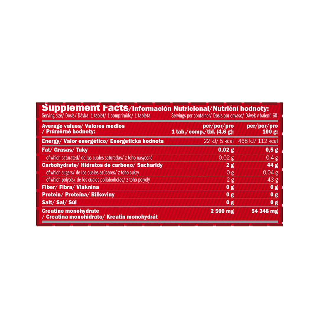 Creatina Monohidrato Masticable 60 tabl – Amix™