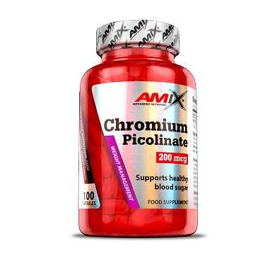 Picolinato de Cromo 200 mcg 100 caps – Amix™