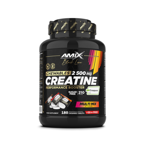 Creatina Creapure® Black Line – Formato masticable 180Tbl + 30 Free