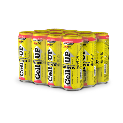 AMIX CELLUP ENERGY DRINK 12*500ML GOLDEN PEACH