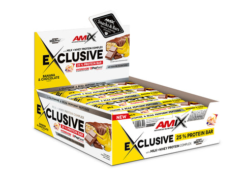 EXCLUSIVE PROTEIN BAR 12*85 GR Platano-chocolate
