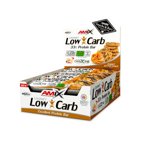 LOW-CARB 33%PROTEIN BAR 15*60GR Cookies-Cacahuete
