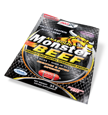 UNIDOSIS MONSTER BEEF 33 Chocolate & UNIDOSIS MONSTER BEEF 33 GR Lima-vainilla