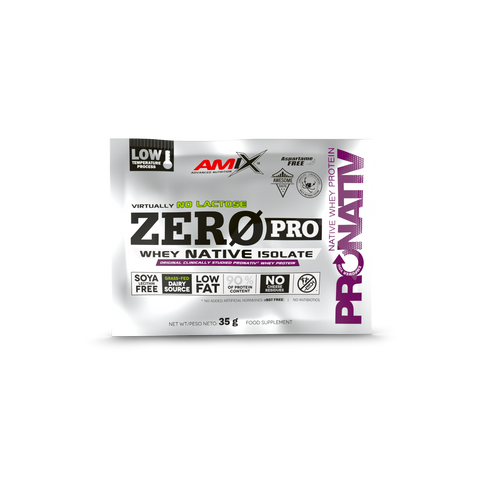 ZEROPRO PROTEIN 35 GR Doble-chocolate & ZEROPRO PROTEIN 35 GR Fresa & ZEROPRO PROTEIN 35 GR Natural