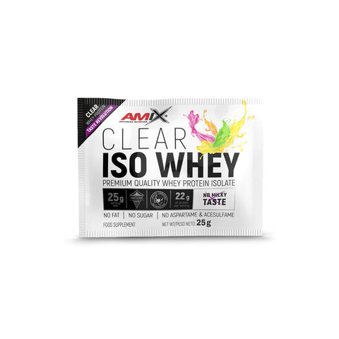UNIDOSIS CLEAR ISO WHEY 25 GR Lima-limón & UNIDOSIS CLEAR ISO WHEY 25 GR Frutas del bosque