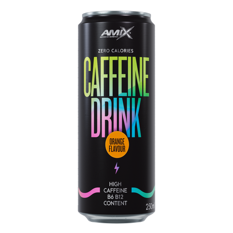Bebida con Cafeína, Caffeine Drink- Amix™ & Amix™ Caffeine Drink 250 ML Naranja