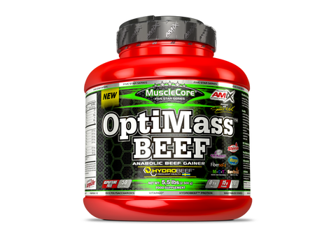 Protéine de viande Optimass Beef gainer 2,5kg - Musclecore™