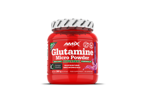 Glutamina Micronizada Powder Drink 360 g con sabor – Amix™