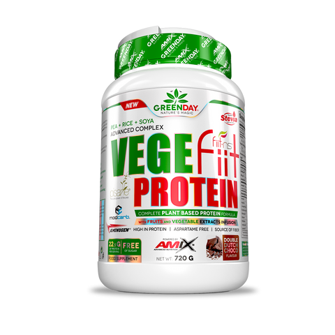 VEGEfiit PROTEIN 720 G Doble-chocolate & VEGEfiit PROTEIN 720 G Cacahuete-Choco-Caramelo