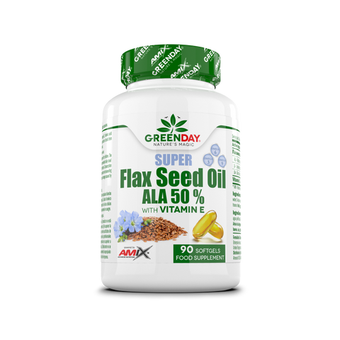 SUPER FLAXSEED OIL ALA 50% 90 CAPS - GREENDAY®