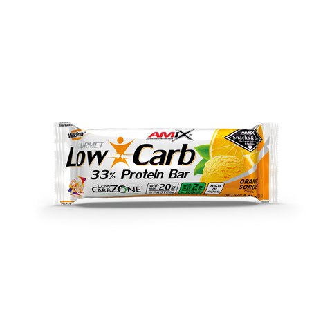 UD. LOW-CARB 33% PROTEIN BAR 60 GR Naranja