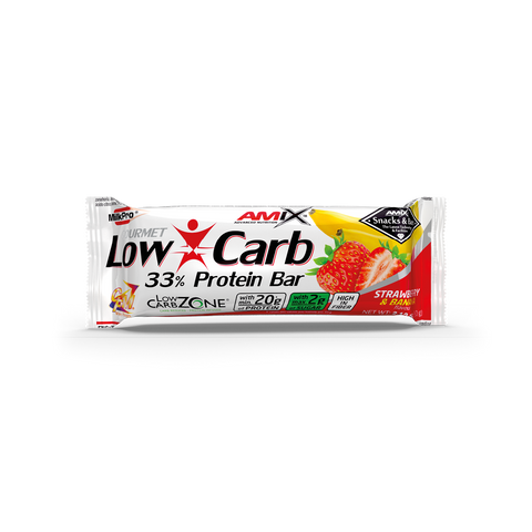 UD. LOW-CARB 33% PROTEIN BAR 60 GR Fresa-platano