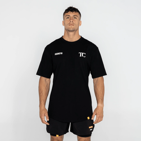 OVERSIZE - AGONGYM x TRAINING CULT & OVERSIZE BLACK - AGONGYM x TRAINING CULT  - S