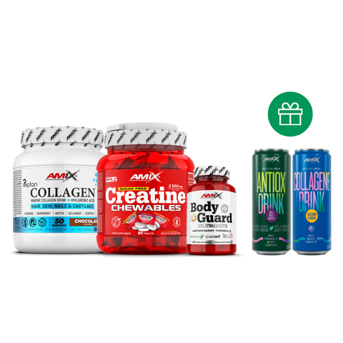 PACK ANTIOX - Colágeno Marino,  Bodyguard Ultimate,  Creatina monohidrato