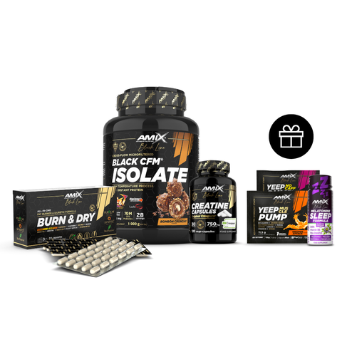 PACK DEFINICIÓN - Proteína Black CFM + Creatina Creapure + Burn & Dry