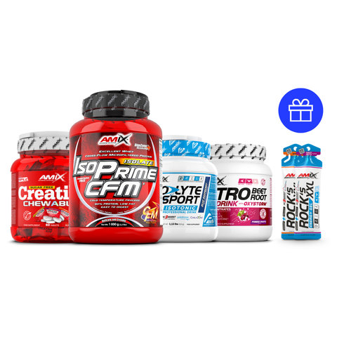 PACK HYBRID - Isoprime CFM 1kg +Creatina Monohidrato + Nitro Beet Root + Isolyte Sport