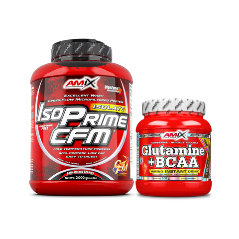 Pack Proteína IsoPrime CFM + Glutamina - BCAA