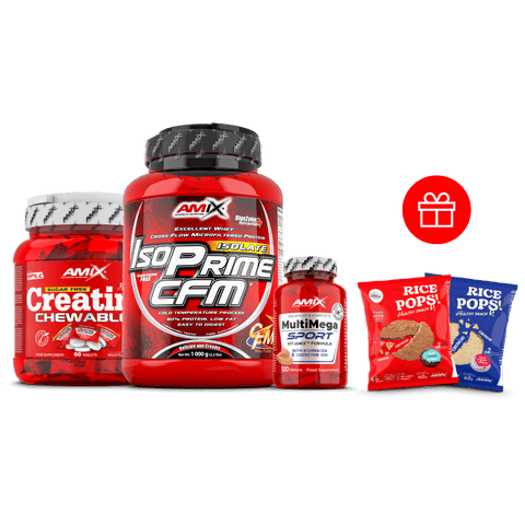 PACK STARTER - Proteína Isoprime CFM 1kg+ Creatina Mastigável+ Multi Mega