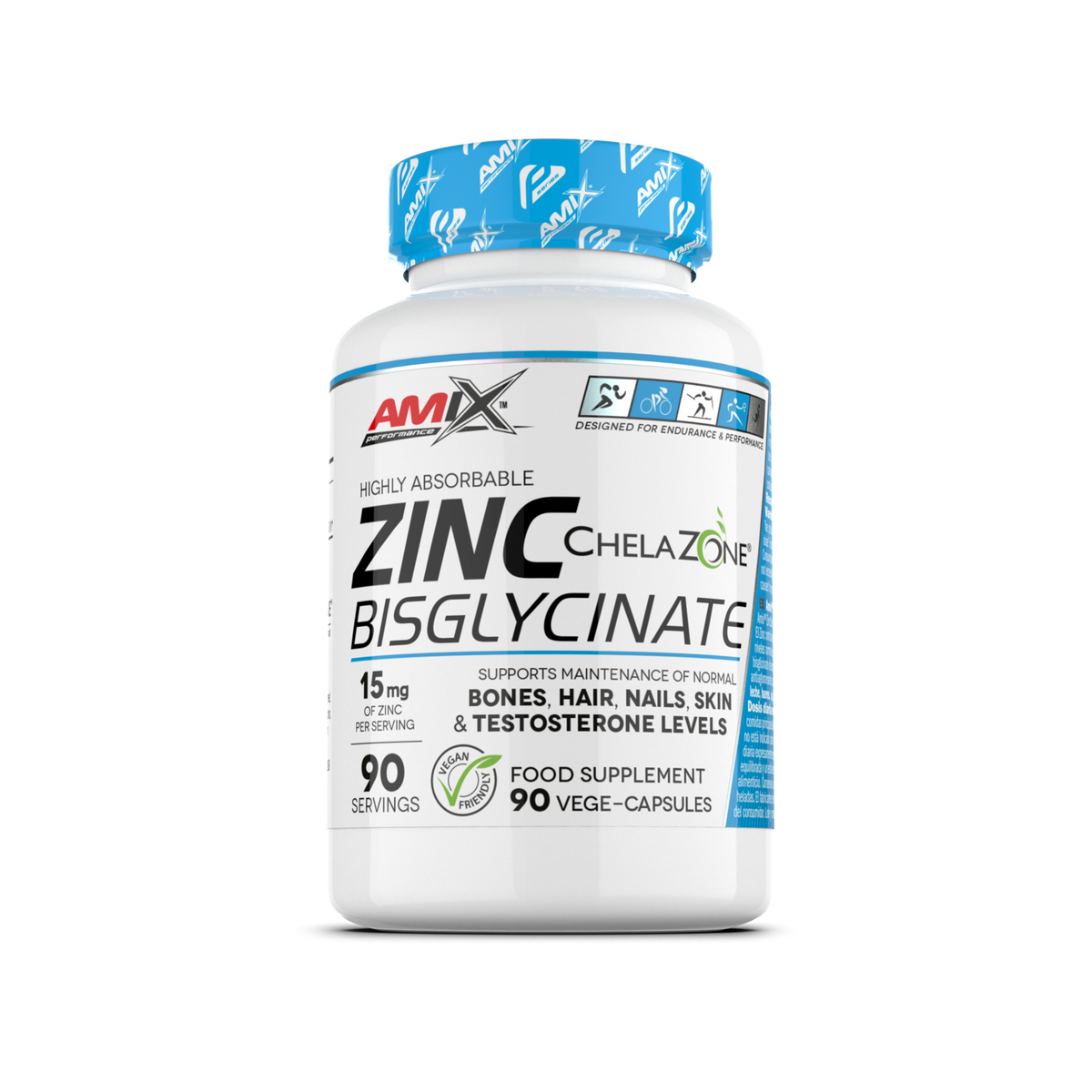Zinc - Bisglicinato de Zinc 90 vcaps de Amix Performance