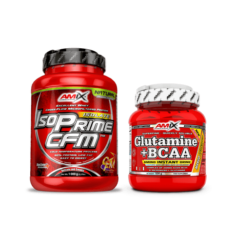 Pack Proteína IsoPrime CFM 1kg + Glutamina - BCAA