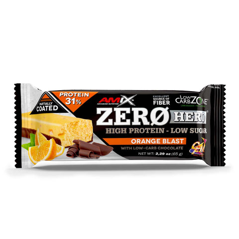 ZERO HERO PROTEIN BAR & UD. ZERO HERO PROTEIN BAR 65 GR Naranja